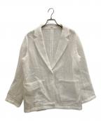 NOLLEY'S sophiノーリーズソフィー）の古着「フラッグカラミテーラードジャケット」｜ホワイト