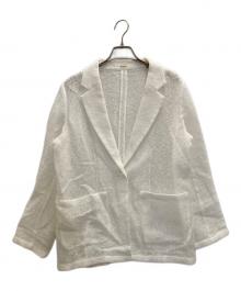 NOLLEY'S sophi（ノーリーズソフィー）の古着「フラッグカラミテーラードジャケット」｜ホワイト