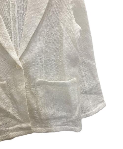 NOLLEY'S sophi（ノーリーズソフィー）NOLLEY'S sophi (ノーリーズソフィー) フラッグカラミテーラードジャケット ホワイト サイズ:38の古着・服飾アイテム