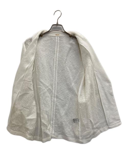 NOLLEY'S sophi（ノーリーズソフィー）NOLLEY'S sophi (ノーリーズソフィー) フラッグカラミテーラードジャケット ホワイト サイズ:38の古着・服飾アイテム