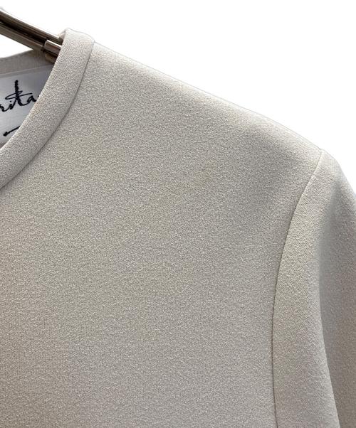 martinique（マルティニーク）martinique (マルティニーク) ジョーゼットジャージ ードレス ホワイト サイズ:1の古着・服飾アイテム