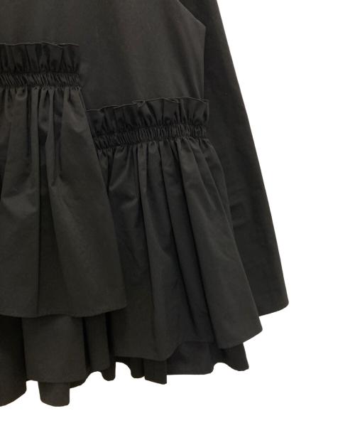 UNITED ARROWS TOKYO（ユナイテッドアローズトウキョウ）UNITED ARROWS TOKYO (ユナイテッドアローズトウキョウ) ティアード ギャザー ロングスリーブ ブラウス ブラック サイズ:表記なしの古着・服飾アイテム