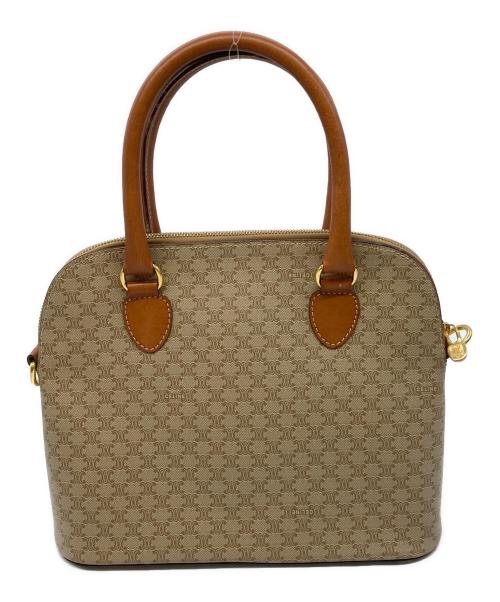 CELINE（セリーヌ）CELINE (セリーヌ) ホワイトマカダム2Wayバッグ ベージュの古着・服飾アイテム