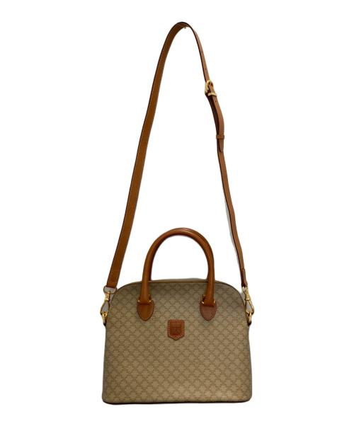 CELINE（セリーヌ）CELINE (セリーヌ) ホワイトマカダム2Wayバッグ ベージュの古着・服飾アイテム