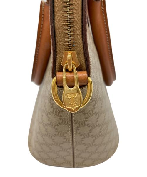 CELINE（セリーヌ）CELINE (セリーヌ) ホワイトマカダム2Wayバッグ ベージュの古着・服飾アイテム