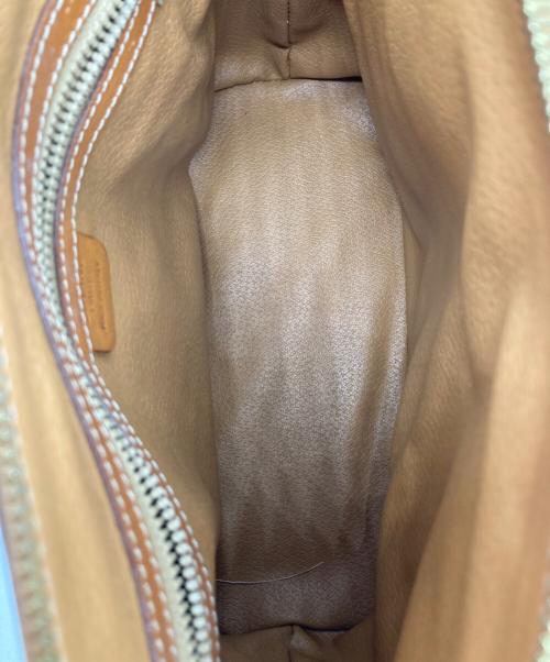 CELINE（セリーヌ）CELINE (セリーヌ) ホワイトマカダム2Wayバッグ ベージュの古着・服飾アイテム