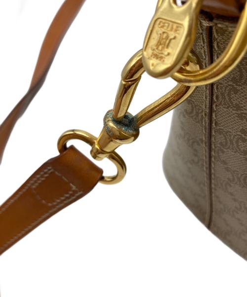 CELINE（セリーヌ）CELINE (セリーヌ) ホワイトマカダム2Wayバッグ ベージュの古着・服飾アイテム