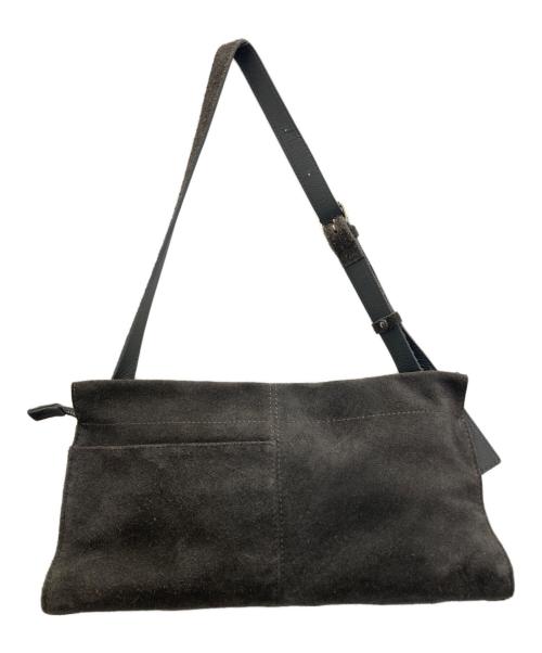 russet（ラシット）russet (ラシット) Tsutomu Moriya ステンシルデザインスエードショルダーバッグ グレーの古着・服飾アイテム