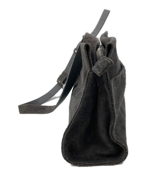 russet（ラシット）russet (ラシット) Tsutomu Moriya ステンシルデザインスエードショルダーバッグ グレーの古着・服飾アイテム