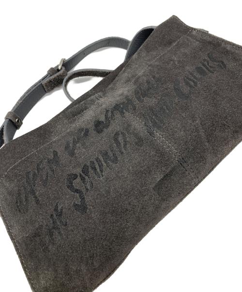 russet（ラシット）russet (ラシット) Tsutomu Moriya ステンシルデザインスエードショルダーバッグ グレーの古着・服飾アイテム