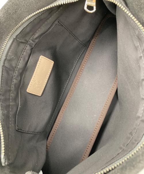 russet（ラシット）russet (ラシット) Tsutomu Moriya ステンシルデザインスエードショルダーバッグ グレーの古着・服飾アイテム