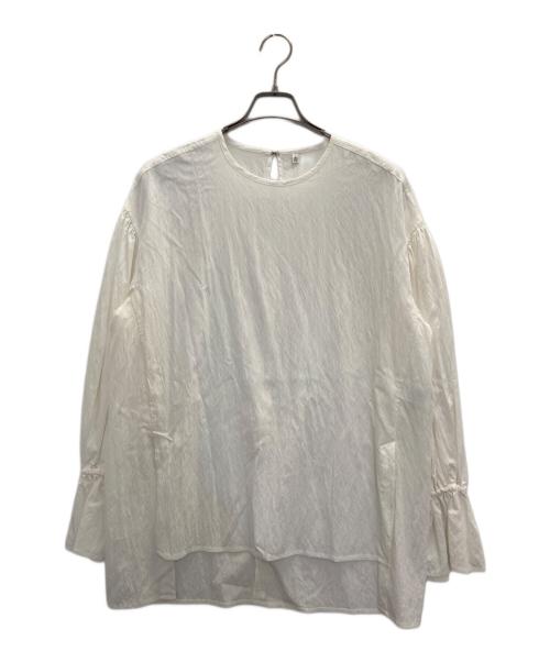 BEARDSLEY（ビアズリー）BEARDSLEY (ビアズリー) ギャザーカフスシャツ ホワイト サイズ:FREEの古着・服飾アイテム