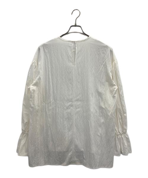 BEARDSLEY（ビアズリー）BEARDSLEY (ビアズリー) ギャザーカフスシャツ ホワイト サイズ:FREEの古着・服飾アイテム