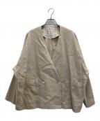 BEARDSLEYビアズリー）の古着「リネンジャケット」｜ベージュ