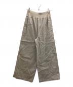 BEARDSLEYビアズリー）の古着「ウエストリブリネンパンツ」｜ベージュ