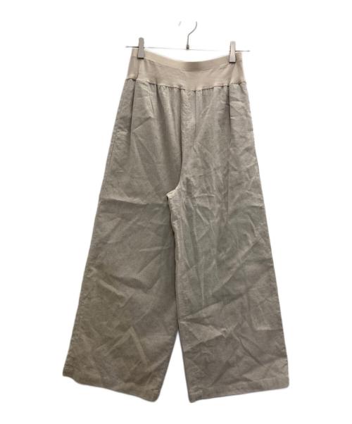 BEARDSLEY（ビアズリー）BEARDSLEY (ビアズリー) ウエストリブリネンパンツ ベージュ サイズ:1の古着・服飾アイテム