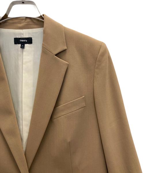 theory（セオリー）theory (セオリー) TRACEABLE WOOL OS SB JKT/トレーサブル ウール オーエス エスビー ジャケット ブラウン サイズ:2の古着・服飾アイテム