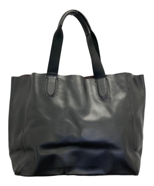 COACH（コーチ）COACH (コーチ) Large Derby Tote Pebbled Leather ブラックの古着・服飾アイテム