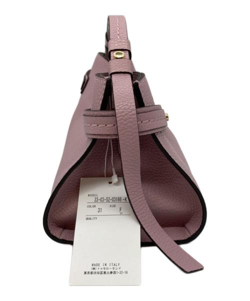 LORISTELLA（ロリステッラ）LORISTELLA (ロリステッラ) サイドベルトトートバッグS ピンクの古着・服飾アイテム
