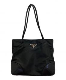 PRADA（プラダ）の古着「三角ロゴナイロントートバッグ」｜ブラック