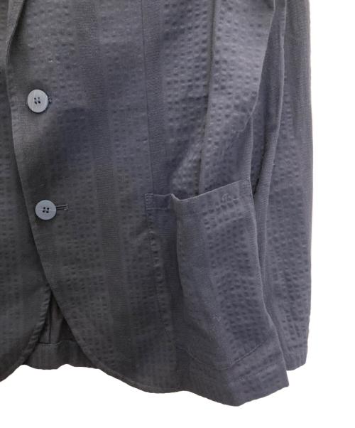 giannetto（ジャンネット）giannetto (ジャンネット) シアサッカーテーラードジャケット ネイビー サイズ:50の古着・服飾アイテム