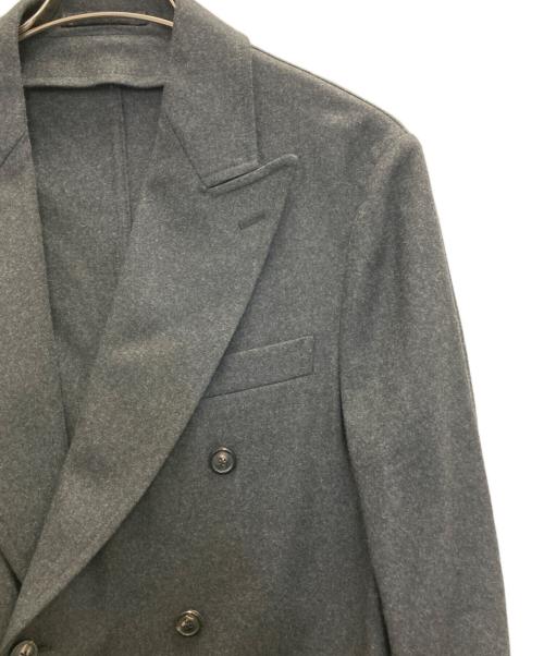 TOMORROW LAND（トゥモローランド）TOMORROW LAND (トゥモローランド) Super160's ウールツイル ダブルジャケット グレー サイズ:48の古着・服飾アイテム