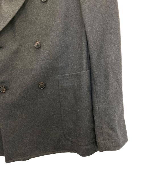 TOMORROW LAND（トゥモローランド）TOMORROW LAND (トゥモローランド) Super160's ウールツイル ダブルジャケット グレー サイズ:48の古着・服飾アイテム