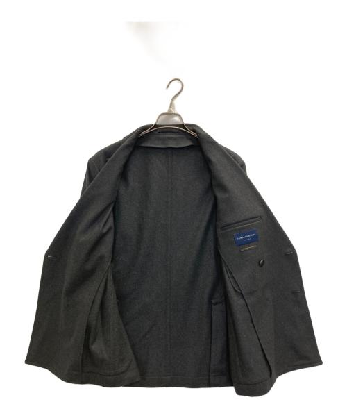 TOMORROW LAND（トゥモローランド）TOMORROW LAND (トゥモローランド) Super160's ウールツイル ダブルジャケット グレー サイズ:48の古着・服飾アイテム