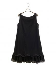 daisy lin for foxey（デイジーリン フォー フォクシー）の古着「ノースリーブワンピース」｜ネイビー