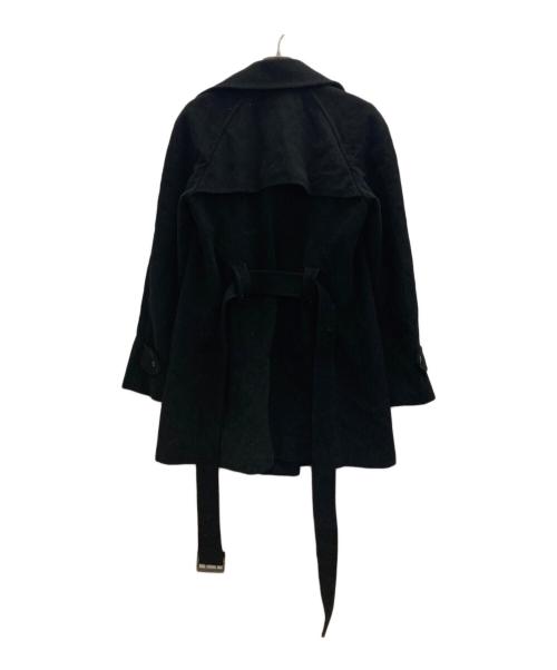 BURBERRY LONDON（バーバリーロンドン）BURBERRY LONDON (バーバリーロンドン) アンゴラダブルチェスターコート ブラック サイズ:38の古着・服飾アイテム