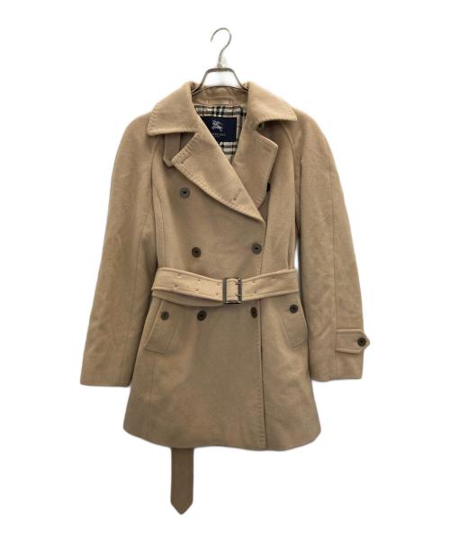 BURBERRY LONDON（バーバリーロンドン）BURBERRY LONDON (バーバリーロンドン) アンゴラダブルチェスターコート ベージュ サイズ:38の古着・服飾アイテム
