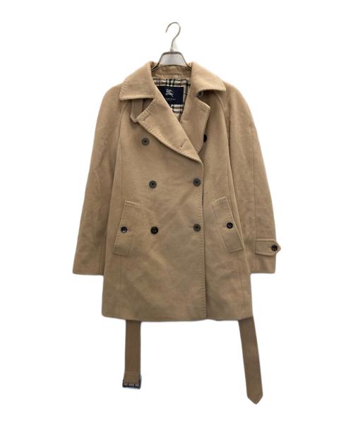 BURBERRY LONDON（バーバリーロンドン）BURBERRY LONDON (バーバリーロンドン) アンゴラダブルチェスターコート ベージュ サイズ:38の古着・服飾アイテム