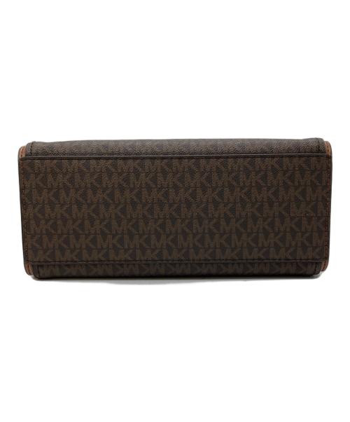 MICHAEL KORS（マイケル・コース）MICHAEL KORS (マイケル・コース) SHEILA センタージップ サッチェル スモール - MKシグネチャー ブラウンの古着・服飾アイテム