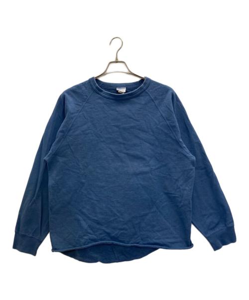 WALLA WALLA SPORT（ワラワラスポーツ）WALLA WALLA SPORT (ワラワラスポーツ) 90s RAGLAN BRANK SWEAT ブルー サイズ:Ｌの古着・服飾アイテム