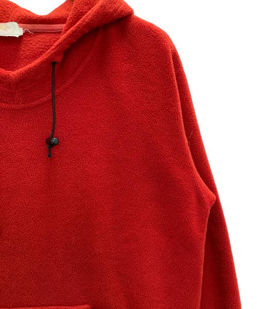 unknown（アンノーン）unknown (アンノーン) 80s フリースフーディー レッド サイズ:表記無しの古着・服飾アイテム
