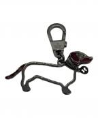 GUCCIグッチ）の古着「ドッグモチーフキーホルダー」｜シルバー