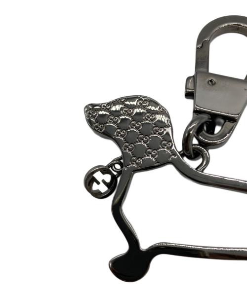 GUCCI（グッチ）GUCCI (グッチ) ドッグモチーフキーホルダー シルバーの古着・服飾アイテム