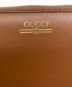 中古・古着 GUCCI (グッチ) ヴィンテージロゴ ラウンドファスナー長財布 ブラウン：15000円