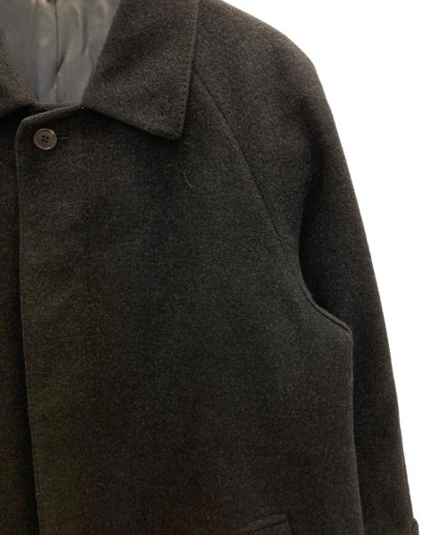 J.PRESS（ジェイプレス）J.PRESS (ジェイプレス) ウールカシミヤ比翼コート ブラック サイズ:Ⅿの古着・服飾アイテム