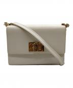 FURLAフルラ）の古着「チェーンショルダーバッグ」｜ホワイト