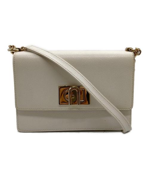 FURLA（フルラ）FURLA (フルラ) チェーンショルダーバッグ ホワイトの古着・服飾アイテム