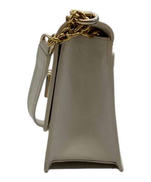 FURLA（フルラ）FURLA (フルラ) チェーンショルダーバッグ ホワイトの古着・服飾アイテム