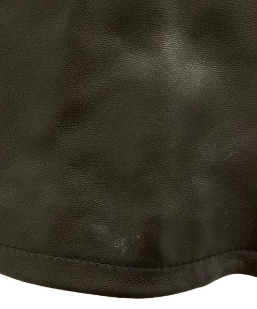 BEAUTY&YOUTH（ビューティーアンドユース）BEAUTY&YOUTH (ビューティーアンドユース) シープレザー シングル ライダースジャケット ブラック サイズ:XLの古着・服飾アイテム