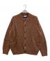 MAISON SPECIAL（メゾンスペシャル）の古着「3 colors Wool Nylon Prime-Over Crew Neck Knit Cardigan」｜ブラウン