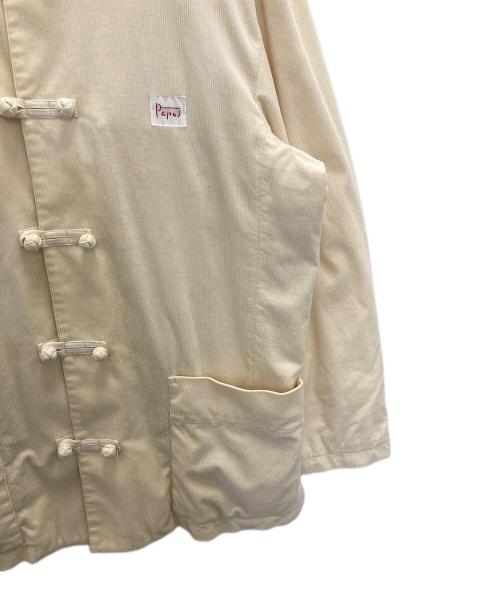 PAPAS（パパス）PAPAS (パパス) コーデュロイチャイナジャケット アイボリー サイズ:Ｌの古着・服飾アイテム