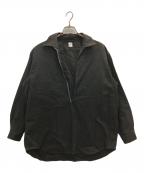 EDIFICEエディフィス）の古着「スキッパーシャツ」｜ブラック