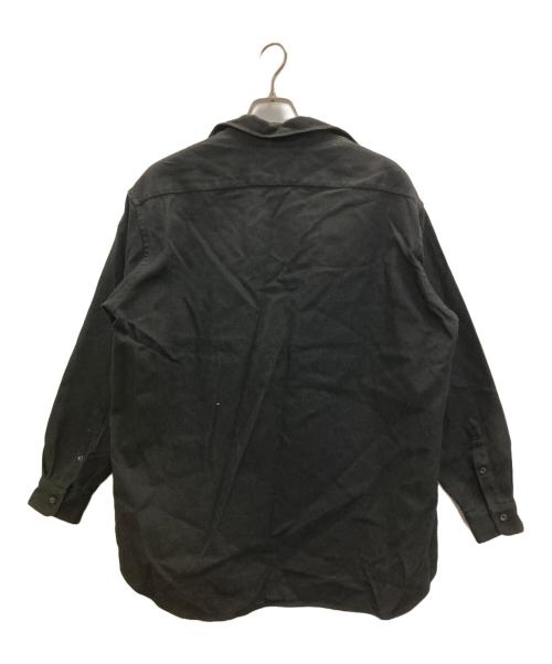 EDIFICE（エディフィス）EDIFICE (エディフィス) スキッパーシャツ ブラック サイズ:1の古着・服飾アイテム