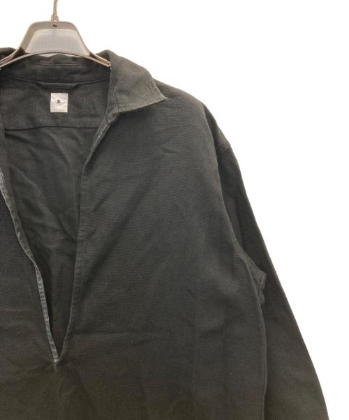 EDIFICE（エディフィス）EDIFICE (エディフィス) スキッパーシャツ ブラック サイズ:1の古着・服飾アイテム