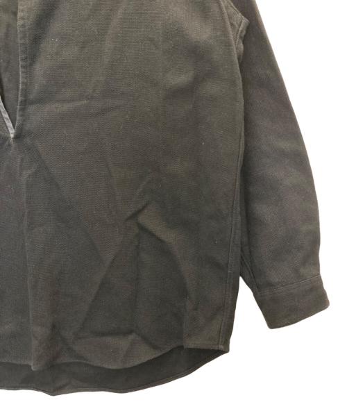 EDIFICE（エディフィス）EDIFICE (エディフィス) スキッパーシャツ ブラック サイズ:1の古着・服飾アイテム