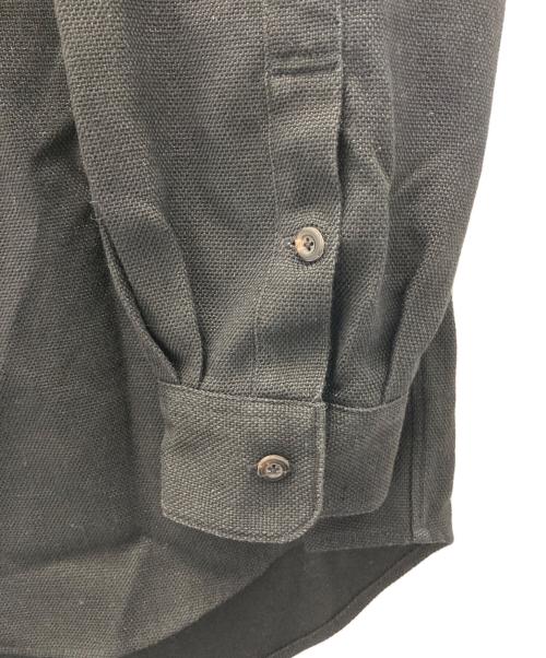 EDIFICE（エディフィス）EDIFICE (エディフィス) スキッパーシャツ ブラック サイズ:1の古着・服飾アイテム